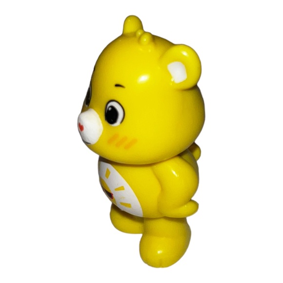 Care Bears FUNSHINE BEAR Mini Figure Doll Series 1 With Case And I Care Coin - Picture 3 of 10